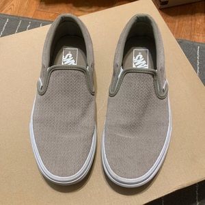 VANS Grey slip on shoes
